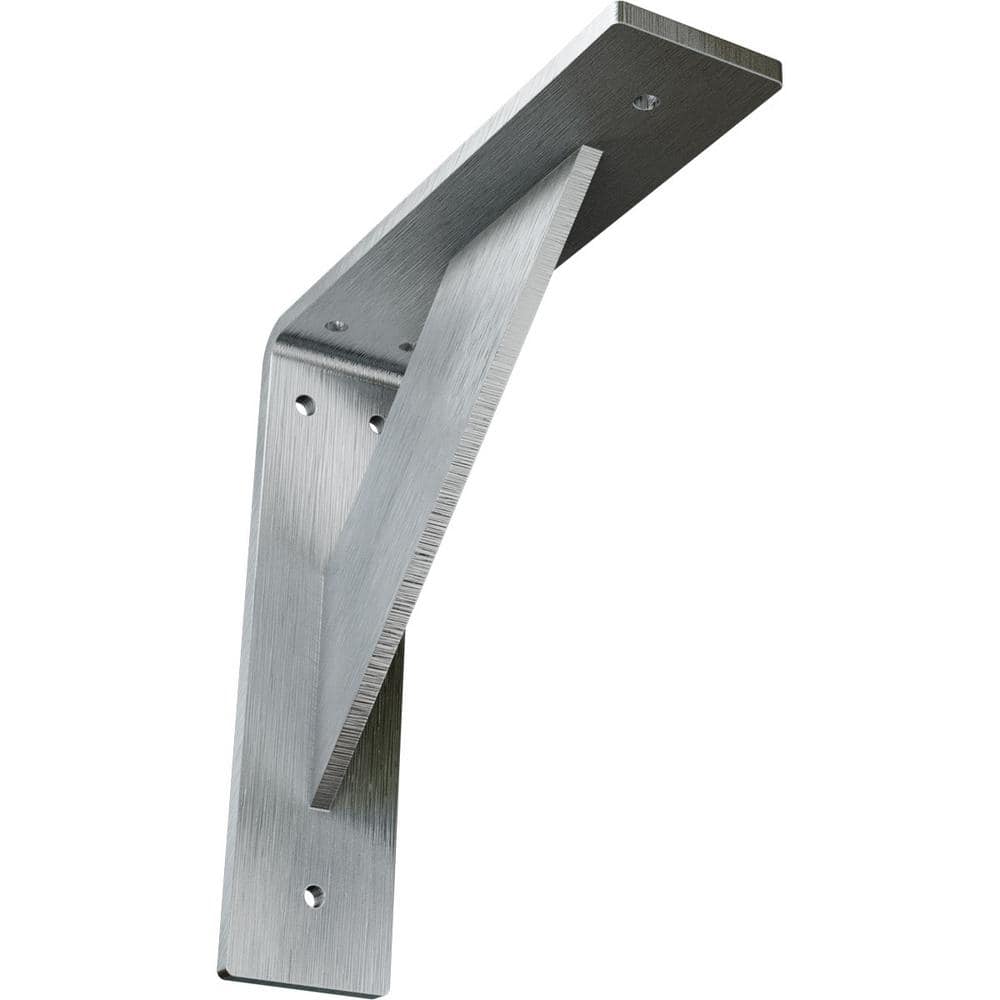 Ekena Millwork 8 in. x 2 in. x 8 in. Steel Unfinished Metal Traditional  Bracket BKTM02X08X08TRCRS - The Home Depot