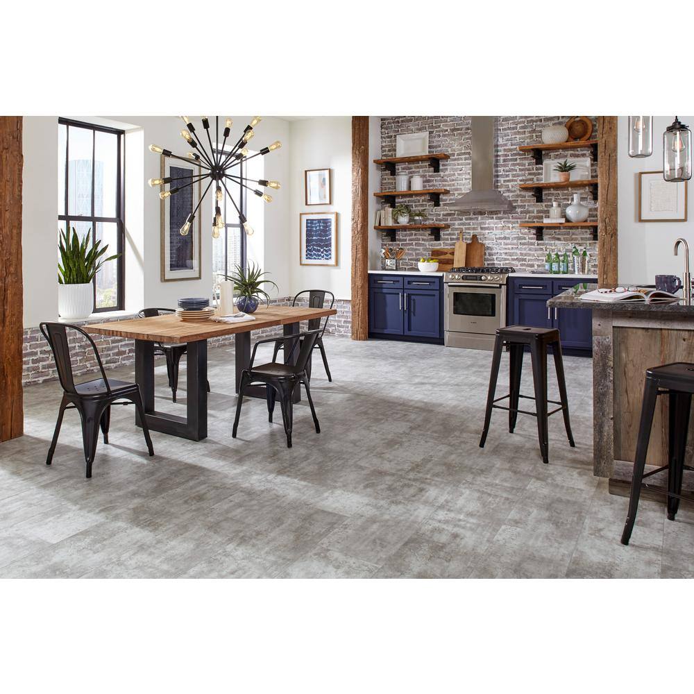 Roman Colosseum 12" x 24" Dark Gray Rigid Core Vinyl Tile