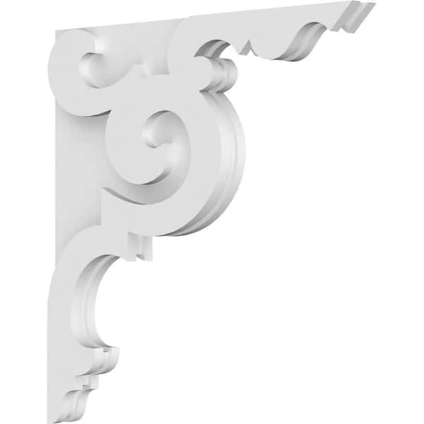 Ekena Millwork 1-7/8 in. x 22 in. x 22 in. PVC Benson Corbel