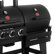 Double Play 1,260 sq., in. 3-Burner Gas and Charcoal Grill in Black