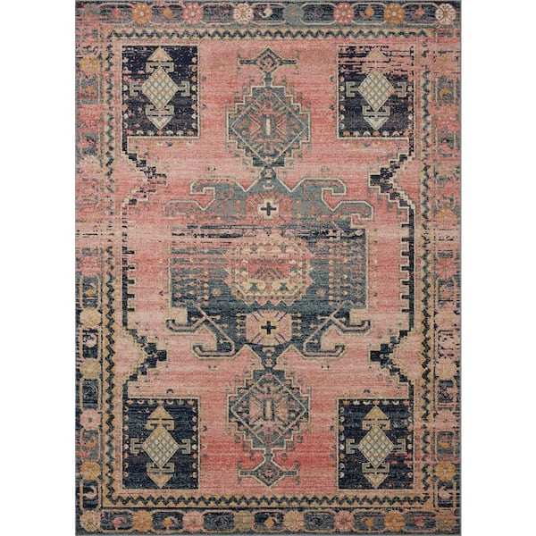 LOLOI II Jocelyn Rose/Rose 2 ft. 3 in. x 4 ft. Transitional 100% Polypropylene Pile Area Rug