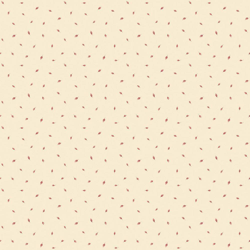 Miniatures 2 Red/Cream Polka Dot Leaf Design Matte Finish Non-Pasted Vinyl 