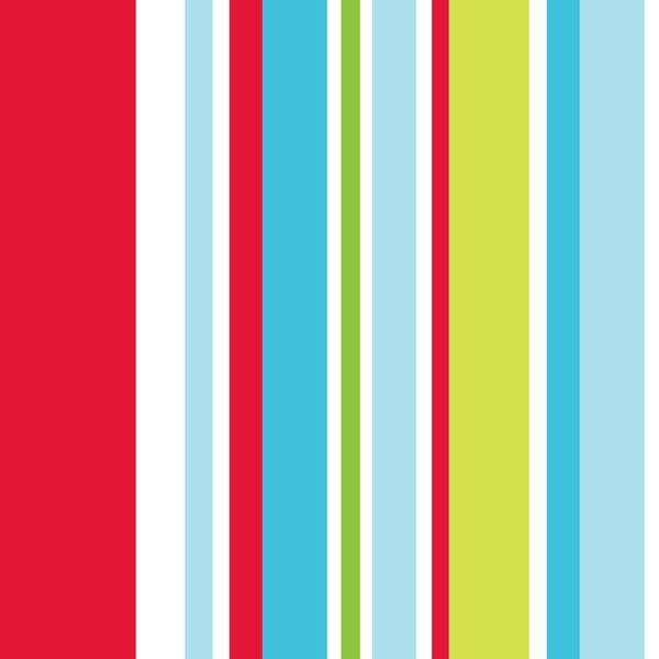 Super Fresco Long Island Stripe Red/Blue/Green Paper Peelable Roll (Covers 56 sq. ft.)