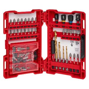 SHOCKWAVE Impact Duty Electrician's Drill and Alloy Steel Screw Driver Bit Set (52-Piece)