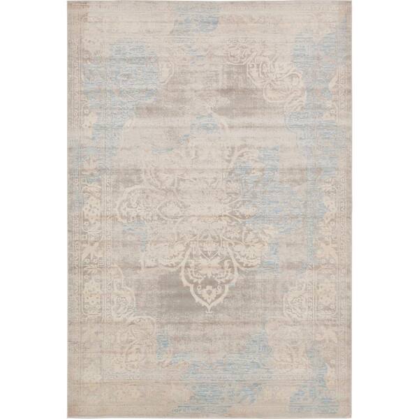 Unique Loom Paris Fremont Dark Gray 7' 0 x 10' 0 Area Rug