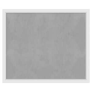 Blanco White 52 in. x 44 in. Framed Magnetic Board