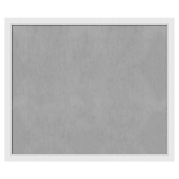 Amanti Art Blanco White 52 in. x 44 in. Framed Magnetic Board