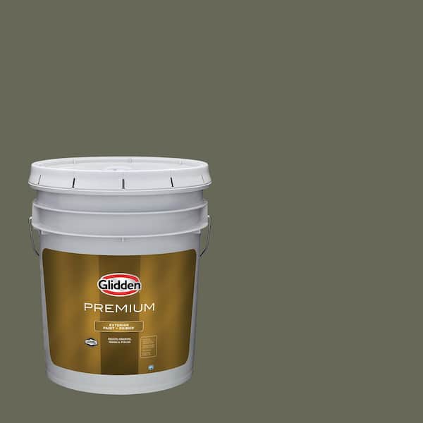 Glidden Premium 5 gal. PPG1030-7 Double Duty Semi-Gloss Exterior Latex Paint