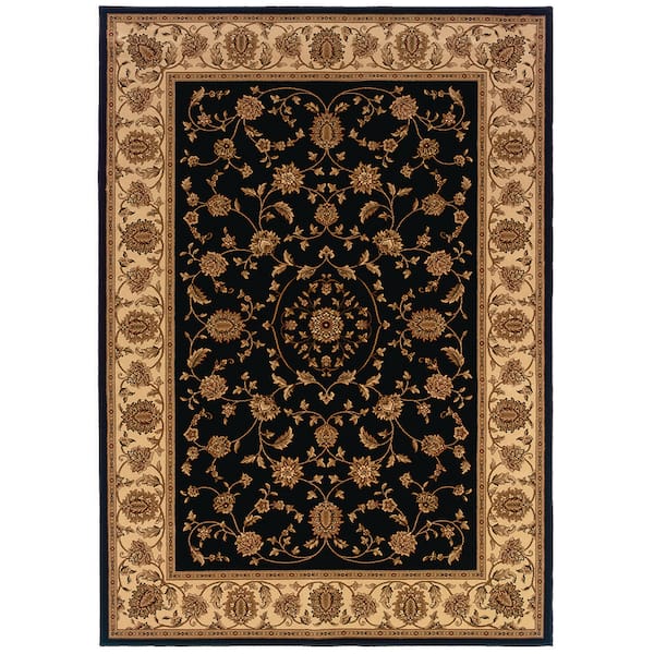 Kurdamir Rockland Black 5 ft. 3 in. x 7 ft. 7 in. Area Rug