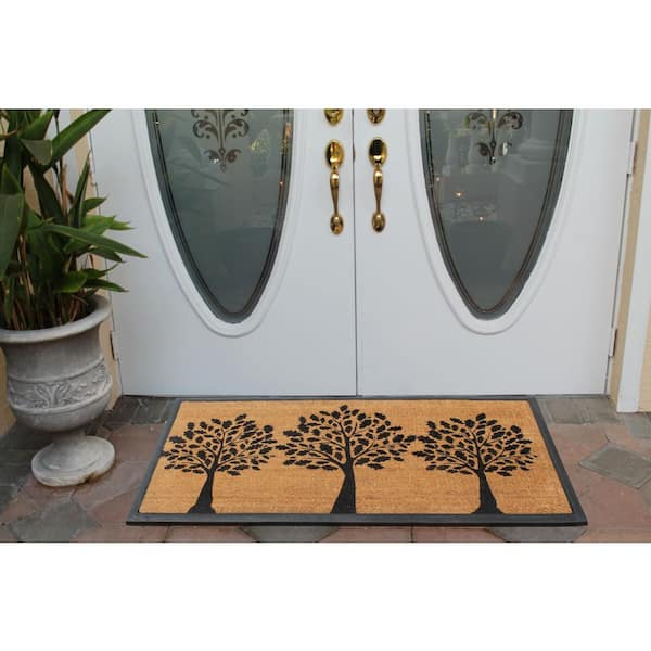 A1 Home Collections A1HC Scrollwork Beautifully Hand Finished for  Indoor/Outdoor Use Black 24 in. x 48 in. Rubber Doormat RI1005-24X48 -  The Home Depot