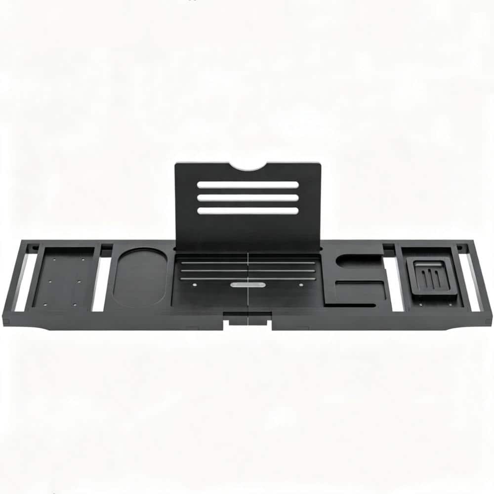 Black Bamboo Bathtub Tray Caddy Expandable Gift for Women price history on PriceWatchPro