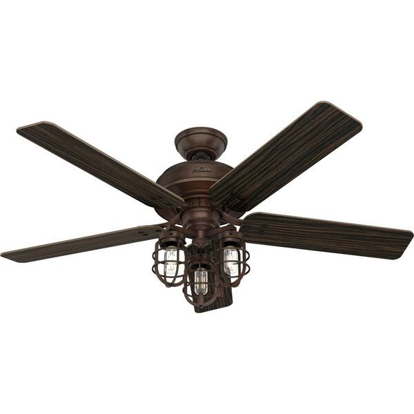 Copper Ceiling Fan With Light | Shelly Lighting