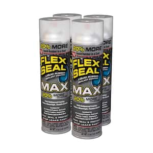 Flex Seal MAX Clear 17 oz. Aerosol Liquid Rubber Sealant Coating (4-Pack)