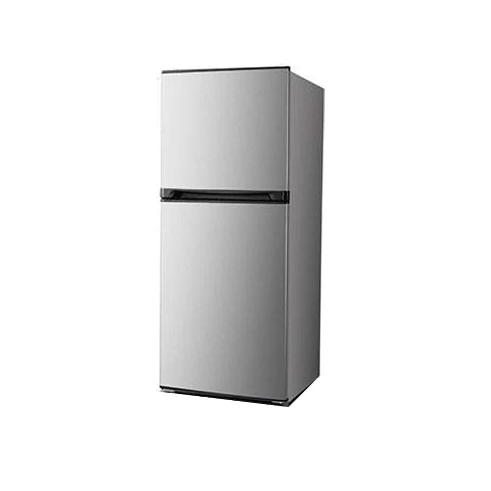 Compact Stainless Steel Top Freezer Refrigerator with Smart Features