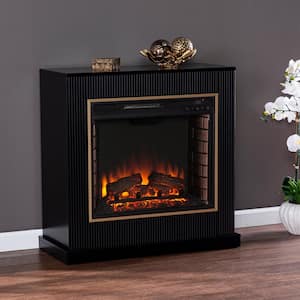Dosten 23 in. Electric Fireplace in Black