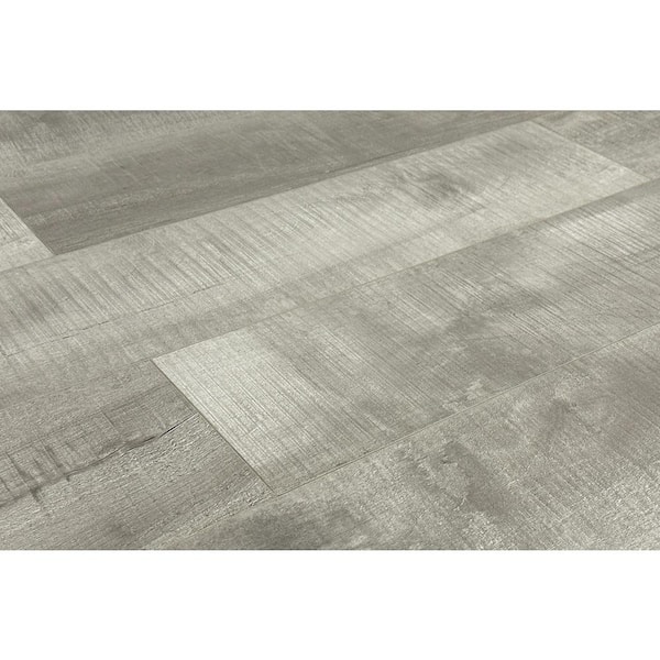 Montserrat Summa Intrepid Nickel 14 mm T x 7.75 in. W HDF Waterproof AC5 Click Lock Laminate Wood Flooring (23.09 sq. ft./case)