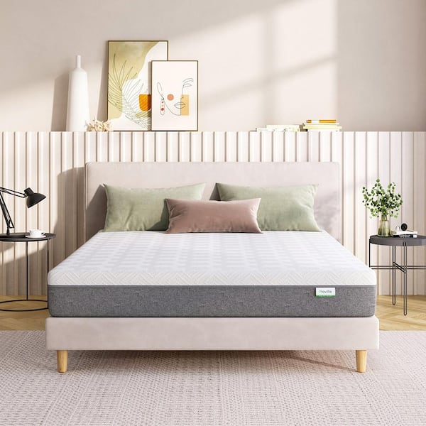 Novilla 8 in. Adjustable firmness Support Cooling Gel Memory Foam Tight Top King Mattress, Breathable & Hypoallergenic