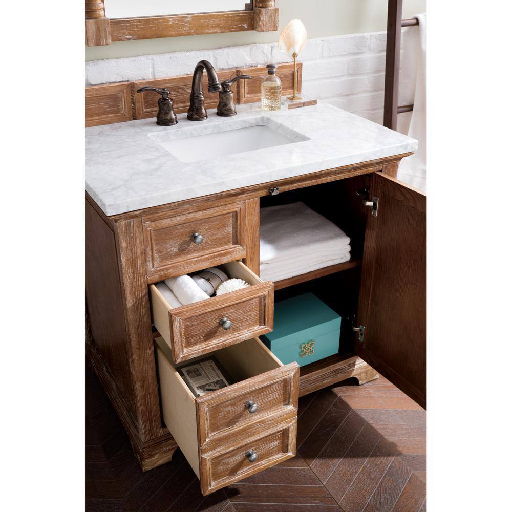 Providence 36" Light Wood Single Bathroom Vanity with Backsplash