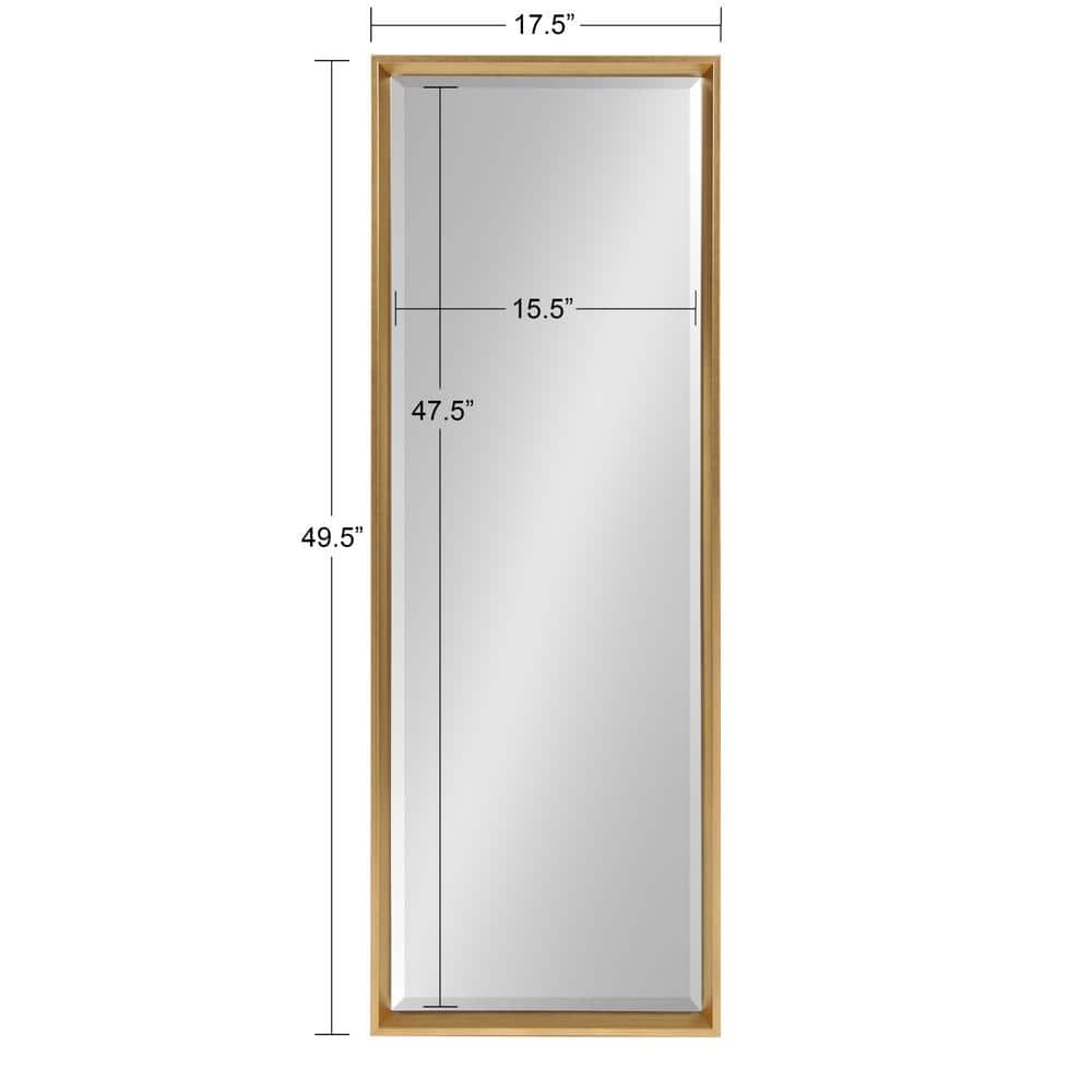 Calter Gold Full Length 55.75" Rectangular Wall Mirror