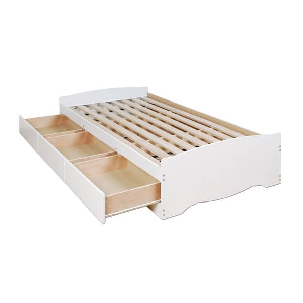 Prepac Monterey Twin Wood Kids Storage Platform Bed