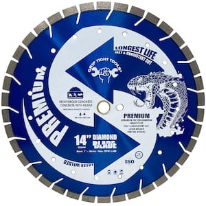 Details about   14 inch Segmented Diamond Saw Blade Laser Cutting Overlay/Concrete 14OVER15-04 