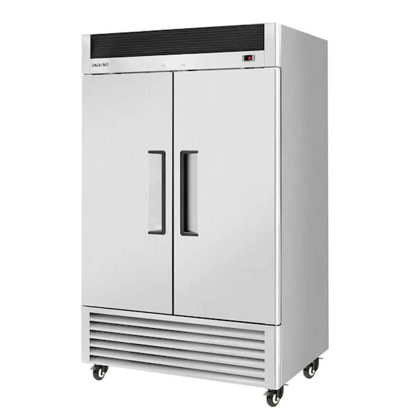54 in. 49 cu. Ft. Auto Defrost Commercial 2 Door Upright Freezer in Stainless