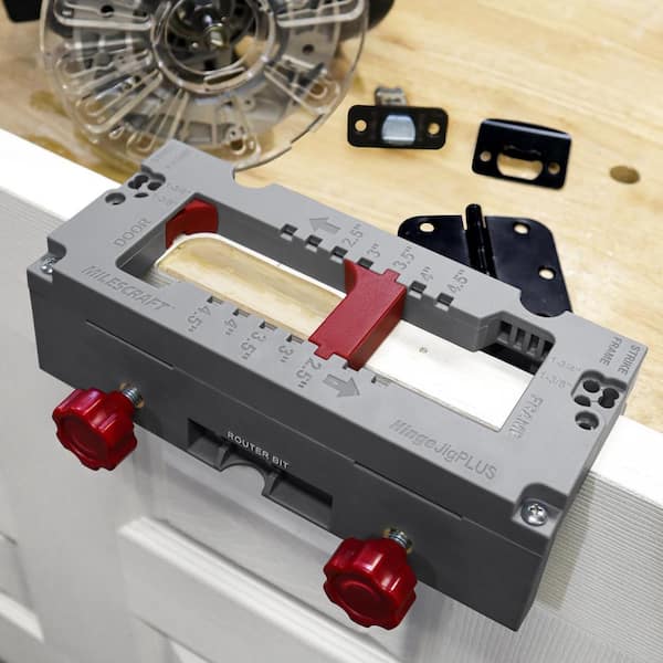Milescraft Hinge Jig PLUS - Dual Clamping Door Hinge Kit. Door