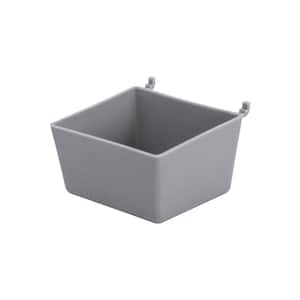 Plastic Peggable Utility Bin in Gray 1/4 in 6 lbs