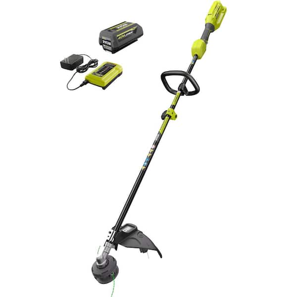 welfare Ruckus necessary RYOBI 40V Expand-It Cordless Battery Attachment Capable String Trimmer with  4.0 Ah Battery and Charger RY40250 - The Home Depot