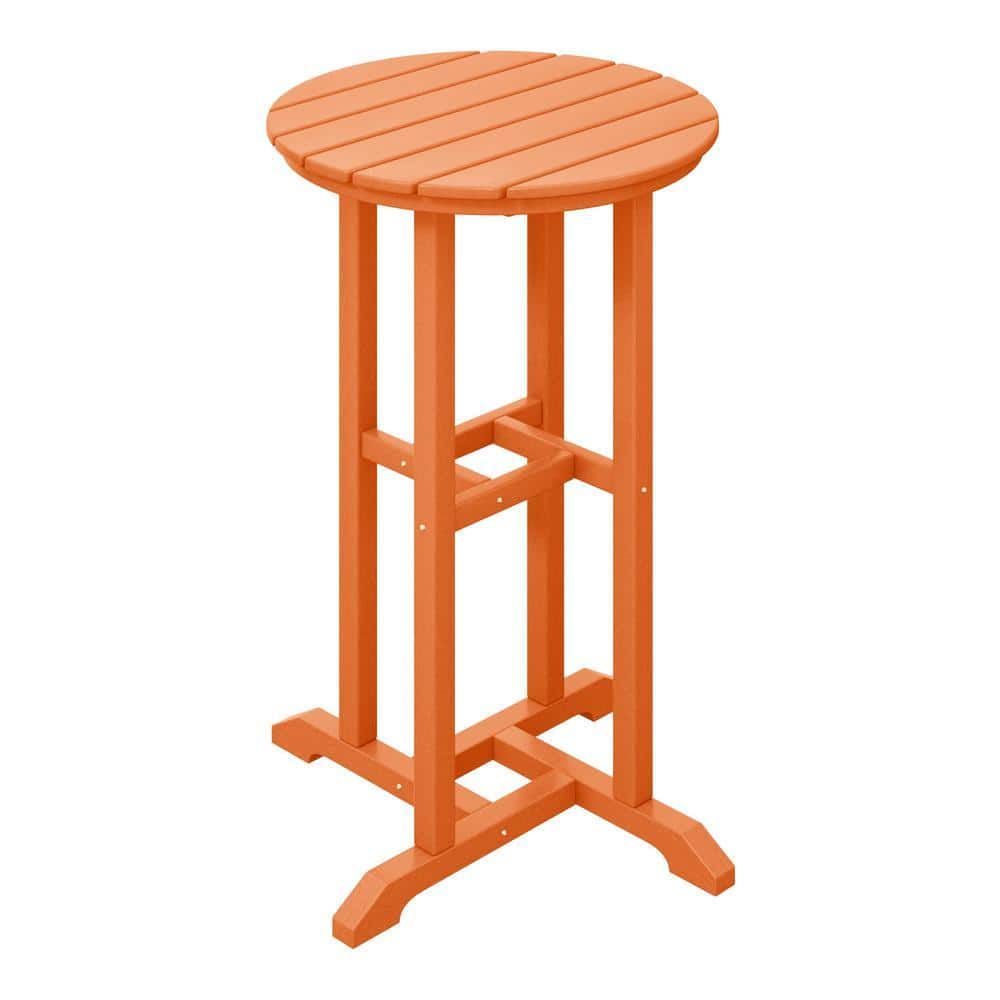 WESTIN OUTDOOR Laguna 24 in. Round Outdoor Dining HDPE Plastic