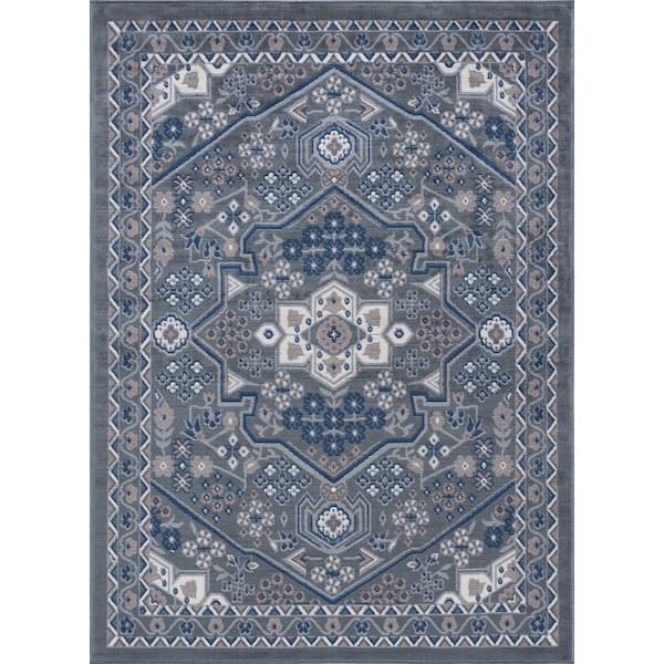 House of Hampton Dale Beige/Blue Indoor/Outdoor Rug & Reviews