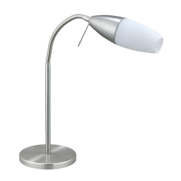 EGLO Inessa 1-Light 15.75 in. Matte Nickel Table Lamp-DISCONTINUED