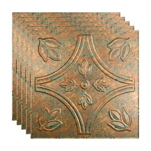 Traditional #5 2 ft. x 2 ft. Copper Fantasy Lay-In Vinyl Ceiling Tile (20 sq. ft.)