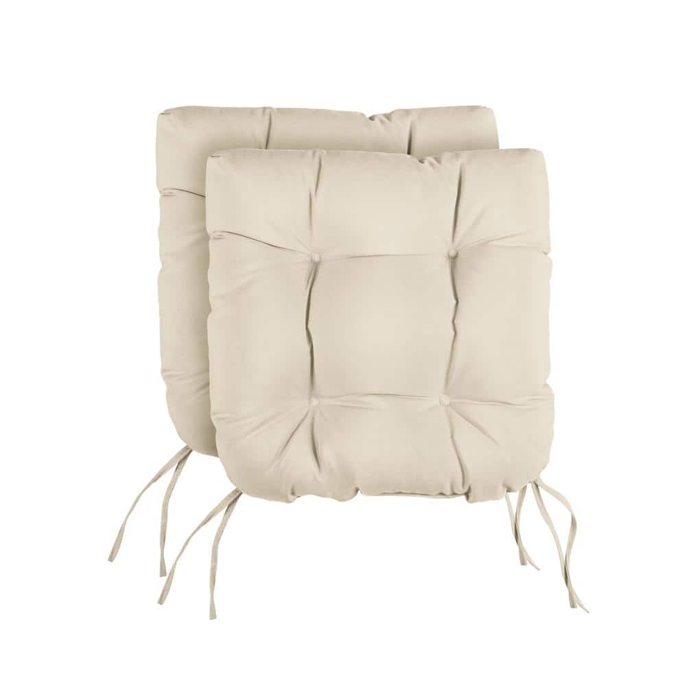 Hastings Home Chair Cushions Taupe Solid Chair Cushion in the Indoor Chair  Cushions department at