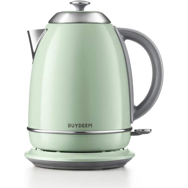 1. 7 L K640 Stainless Steel Electric Tea Kettle Auto Shut-Off Boil Dry Protection Swivel Base, 1440-Watt, Green, 7 Cups