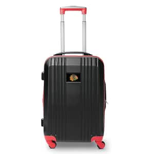 NHL Chicago Blackhawks 21 in. Hardcase 2-Tone Luggage Carry-On Spinner Suitcase