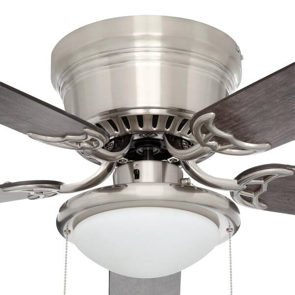 Hugger 56 In Led Brushed Nickel Ceiling Fan Al383d Bn The Home Depot Led Brushed Nickel Ceiling Fan, Jcpenney Ceiling Fans