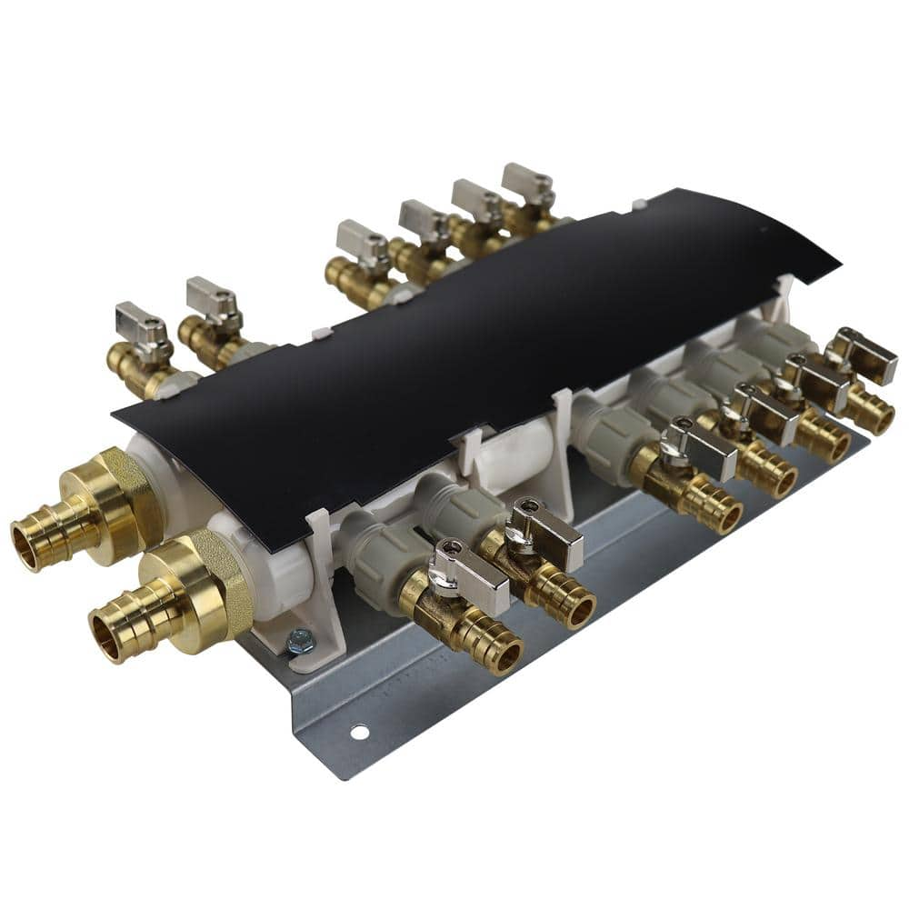 Apollo 12-Port PEX-A Manifold with 1/2 in. Brass Ball Valves