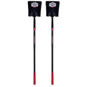 PowerEdge 48.75 in. Fiberglass Handle Square Point Shovel (Pack of 2)