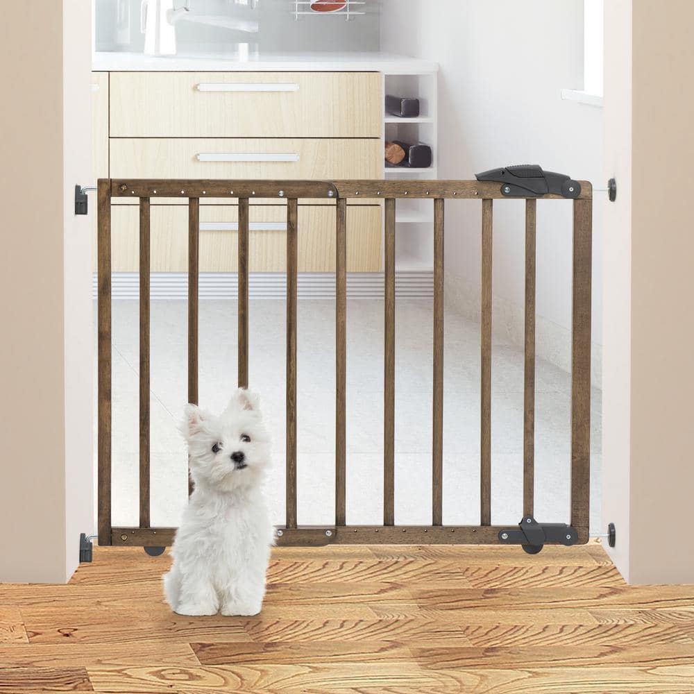 Natural Driftwood Wooden Pressure Mounted Stairway Gate