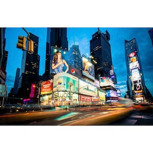 48 in. x 72 in. "Times Square Rays of Light III" by Guilliame Gaudet Wall Art
