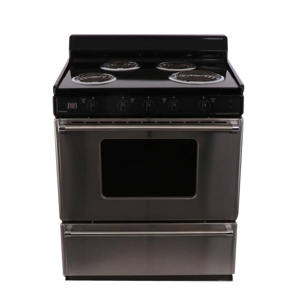 30 in. 3.91 cu. ft. Coil Electric Range in. Stainless Steel 4-Burner Power Cord Sold Separately price history on PriceWatchPro
