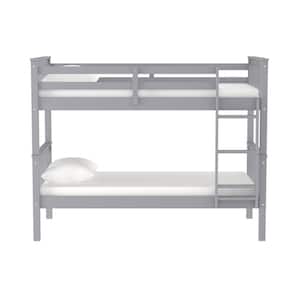 Solid Wood Twin over Twin Mission Design Bunk Bed - Grey