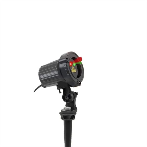 Outdoor Laser Christmas Projector Lights with Red and Green Stars, IP65 Waterproof Landscape Lights for Holiday