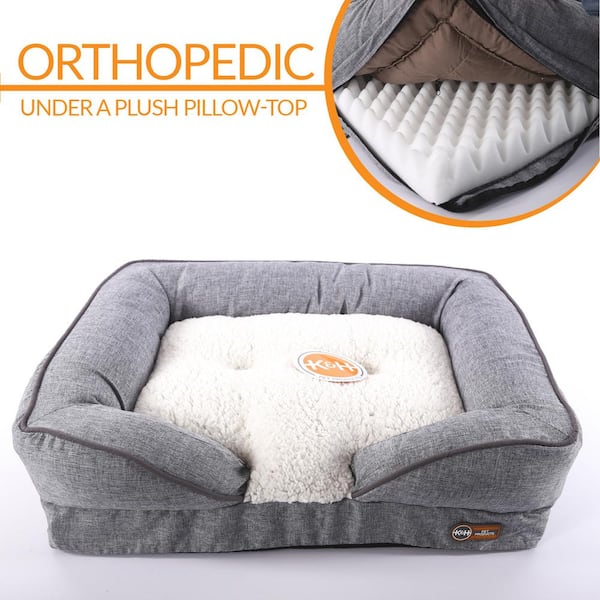 K and H Pet Products Pillow Top Orthopedic Lounger Small Classy