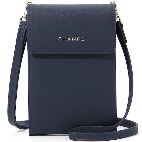 Navy RFID Blocking Smartphone Bag Tote Bag