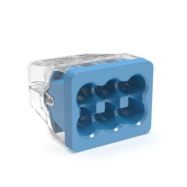 In-Sure Push-In Wire Connector, 6-Port, Jar of 200