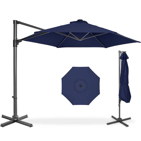 cantilever patio umbrella base cover OGETFUUR 42 in. L x 42 in. W x 5 in. H Patio Umbrella Base Cover, 600D Waterproof Anti-UV Square Umbrella Stand Base Covers