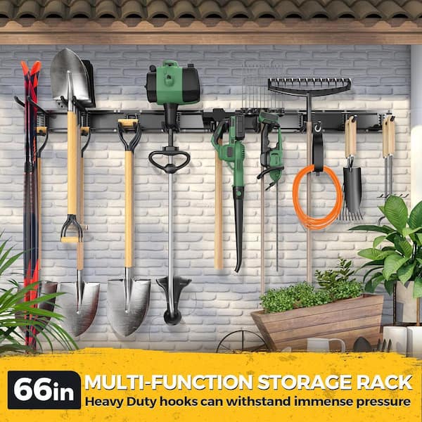 YICHUHAOXI 66 in. Black Metal Adjustable Heavy Duty Garage Tool