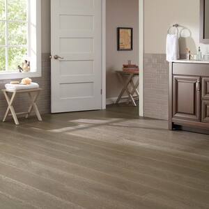 Brisbane Hickory 3/8 in. T x 7.5 in. W Wire Brushed Waterproof Engineered Hardwood Flooring (19.7 sq. ft./case)